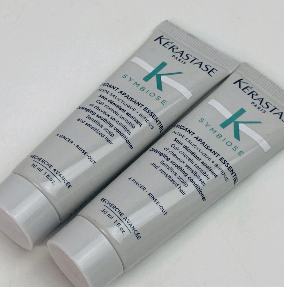 New 2pcs Kerastase Symbiose Fondant Apaisant Essentiel Travel Size 1oz/30ml - Picture 2 of 6